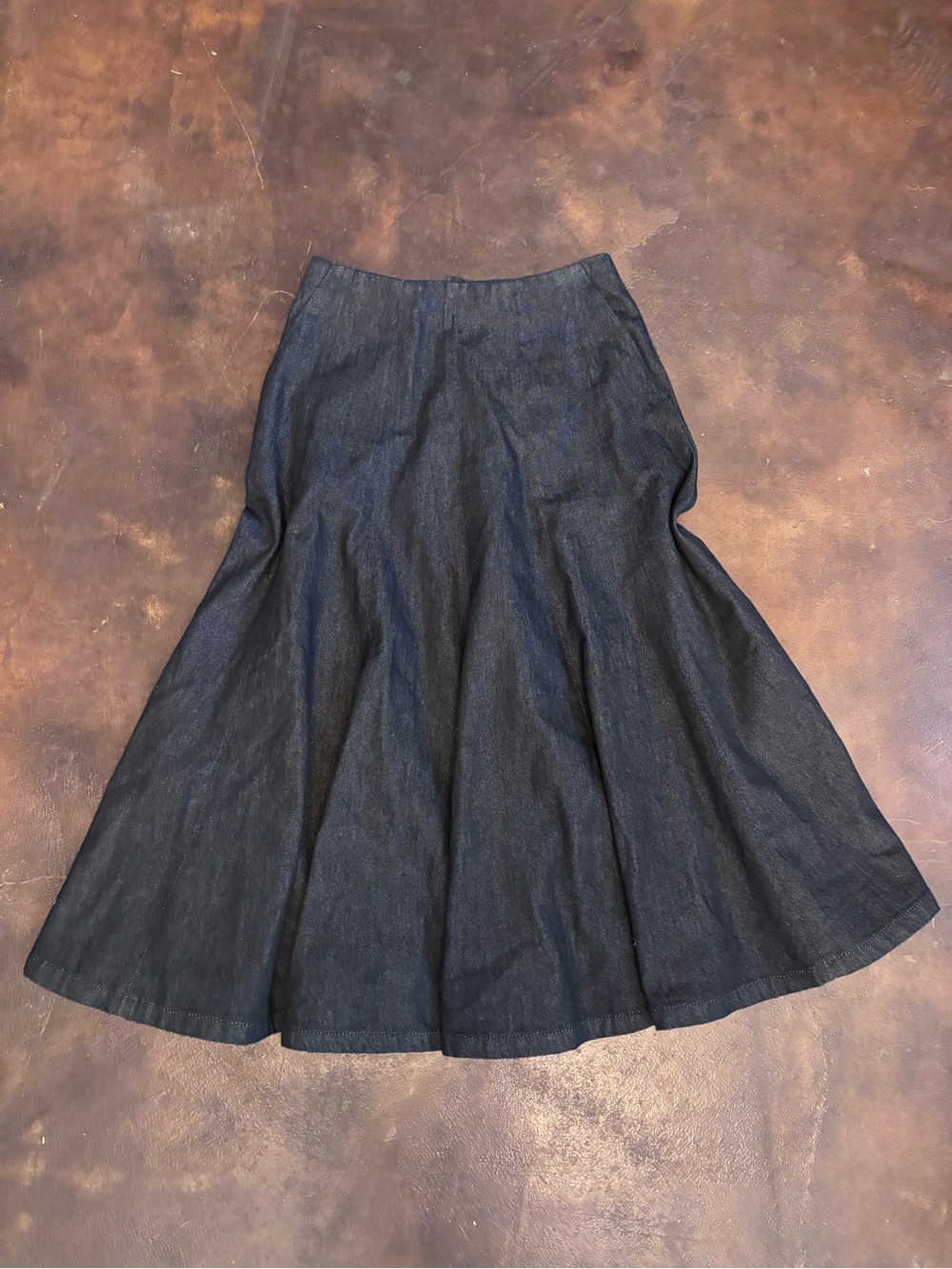 Madewell Denim Midi Skirt 24 NWT